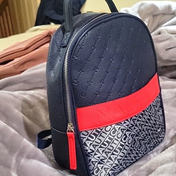COPY - 🥰NAUTICA BACKPACK Medium Size Dark Blue and Red !!! - Picture 1 of 3
